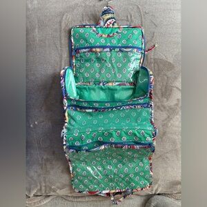 Vera Bradley Harbor Paisley Travel Toiletries Hanging Organizer